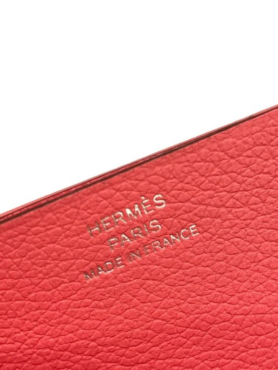 HERMES H Sellier Rose Azalee Veau Epsom W Card Case main image 6